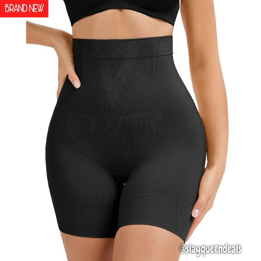 High Waisted Tummy Control Shapewear Shorts Butt Lifting Seamless